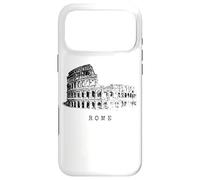Carcasa para iPhone 17 Pro MAX Roma Coliseo Vintage Skyline Italia Abanico I Love Rome