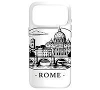 Carcasa para iPhone 17 Pro MAX Roma, la Ciudad eterna. Silueta Decorativa.