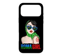 Carcasa para iPhone 17 Pro MAX Roma Traveller Girl - Romani Flag Proud Womens