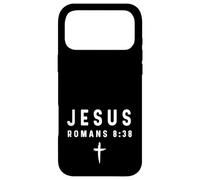 Carcasa para iPhone 17 Pro MAX Romanos 8:38 8 38 Fe - Dios Jesús Ángel Demonio Cristiano
