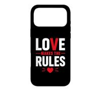 Carcasa para iPhone 17 Pro MAX Romantic Couple Quote Valentine's Day Love Makes The Rules