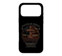 Carcasa para iPhone 17 Pro MAX Rooted in Christ Cross Shirt Christian tee for Men
