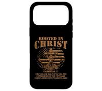 Carcasa para iPhone 17 Pro MAX Rooted in Christ Shirt Christian Shirt for Men Cross Shirt
