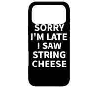 Carcasa para iPhone 17 Pro MAX Ropa de Queso de Cuerda, diseño Divertido para Amantes de los quesos