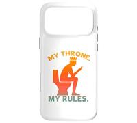 Carcasa para iPhone 17 Pro MAX Ropa Divertida de Toilet King - My Throne My Rules - Smartphone