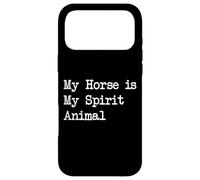 Carcasa para iPhone 17 Pro MAX Ropa Ecuestre de Animales My Horse is My Spirit
