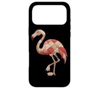 Carcasa para iPhone 17 Pro MAX Rosa Patchwork Flamingo Retro Cottagecore Chic
