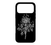 Carcasa para iPhone 17 Pro MAX Rose Burning in Flame EMO Alt E-Girl Boy Trad Mall Y2K gótico