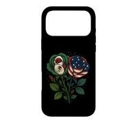 Carcasa para iPhone 17 Pro MAX Roses Half American Half Mexican USA México Bandera