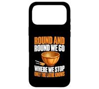 Carcasa para iPhone 17 Pro MAX Round and Round We Go Where We Stop Only The Torno Woodturn