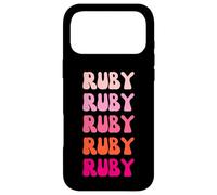 Carcasa para iPhone 17 Pro MAX Ruby Retro Stack Design