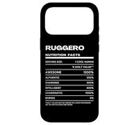 Carcasa para iPhone 17 Pro MAX Ruggero Datos de Nutrición Nombre Gracioso