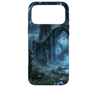 Carcasa para iPhone 17 Pro MAX Ruinas góticas, Lluvia de meteoritos, diseño de fantasía Celestial