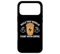 Carcasa para iPhone 17 Pro MAX Rule The World Star with Coffee Baristas Funny Coffee Lover