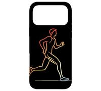 Carcasa para iPhone 17 Pro MAX Running Boy Dibujo 80s Look Triatlón para Niños