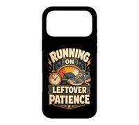 Carcasa para iPhone 17 Pro MAX Running On Leftover Patience Humor límites