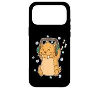 Carcasa para iPhone 17 Pro MAX Saber-Toothed Tiger Escucha Música