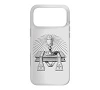 Carcasa para iPhone 17 Pro MAX Sacerdocio Católico Eucaristía Cáliz Robó Arte Lineal