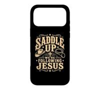 Carcasa para iPhone 17 Pro MAX Saddle Up Estaban siguiendo a Jesús Fe Biblia Escritura Dios
