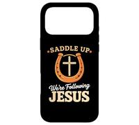 Carcasa para iPhone 17 Pro MAX Saddle Up Estaban siguiendo a Jesús Fe Biblia Escritura Dios