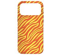Carcasa para iPhone 17 Pro MAX Saffron Yellow Tangerine Orange Wavy Tribal Lines Pattern