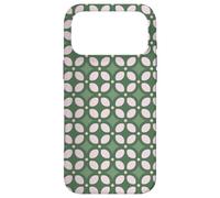 Carcasa para iPhone 17 Pro MAX Sage Green Rounded Squares Geometric Art Nouveau Pattern
