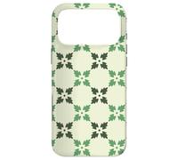 Carcasa para iPhone 17 Pro MAX Sage Green Stars Leaves Cross Flower Nature-Inspired Pattern