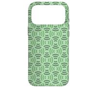 Carcasa para iPhone 17 Pro MAX Sage Mint Pastel Green Art Nouveau Line Wave Curve Pattern