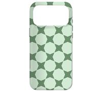 Carcasa para iPhone 17 Pro MAX Sage Pastel Green Circles Hexagon Scandinavian Pattern
