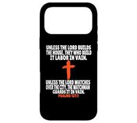 Carcasa para iPhone 17 Pro MAX Salmos 127:1 Versículos de la Biblia Escritura