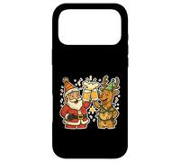 Carcasa para iPhone 17 Pro MAX Saludos de Cerveza de Papá Noel y Reno
