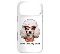 Carcasa para iPhone 17 Pro MAX Salvaje como mis rizos I Love Curly Wild Hair Don't Care Poodle
