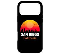 Carcasa para iPhone 17 Pro MAX San Diego California State USA Vintage Sunset Retro City