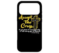 Carcasa para iPhone 17 Pro MAX San Juan Vianney Aceptar la Cruz Catholic Saint Catholic Cita