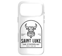 Carcasa para iPhone 17 Pro MAX San Lucas Evangelista Símbolo Patrono Católico Santo Toro