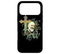 Carcasa para iPhone 17 Pro MAX San Padre Pío Cruz de oración Católicos Santos Santos Vintage