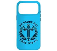 Carcasa para iPhone 17 Pro MAX San Padre Pío Reza por Nosotros Católica Santa Cruz Devoción