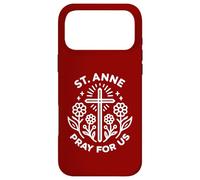 Carcasa para iPhone 17 Pro MAX Santa Ana ruega por Nosotros Novena católica Cristiana Floral
