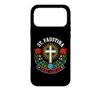 Carcasa para iPhone 17 Pro MAX Santa Faustina ruega por Nosotros católica Floral