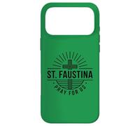 Carcasa para iPhone 17 Pro MAX Santa Faustina ruega por Nosotros Cruz Católica