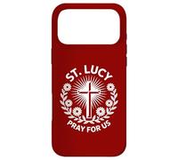 Carcasa para iPhone 17 Pro MAX Santa Lucía Oración por Nosotros Oración Católica de San Patronazgo