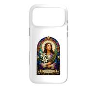 Carcasa para iPhone 17 Pro MAX Santa María Goretti Reza por Nosotros Icono Católico Arte Fe