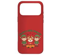 Carcasa para iPhone 17 Pro MAX Santa's Little Helpers Christmas Elves Corgi Dog Holiday