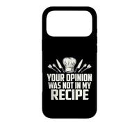 Carcasa para iPhone 17 Pro MAX Sarcástico Tu Opinión No Fue Mi Receta Diciendo