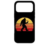 Carcasa para iPhone 17 Pro MAX Sasquatch and Pizza! Funny Eating Bigfoot & 80s Sun Graphic