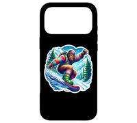 Carcasa para iPhone 17 Pro MAX Sasquatch Snowboard Big-Foot Snowboarder Snowboard Lover