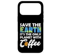 Carcasa para iPhone 17 Pro MAX Save Earth The Only Planet with Coffee Earth Day