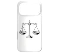 Carcasa para iPhone 17 Pro MAX Scales of Justice Libra Star Sign Legal Gift Abogado Juez