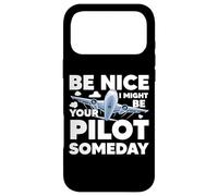 Carcasa para iPhone 17 Pro MAX Sé Amable Podría ser tu piloto algún día Aviación de avión