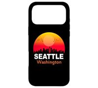 Carcasa para iPhone 17 Pro MAX Seattle Washington State USA Vintage Sunset Retro City